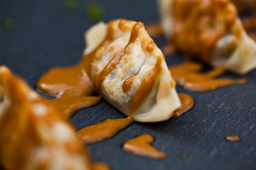 The Best Damn Vegan Dumplings with Easy Peanut Sauce