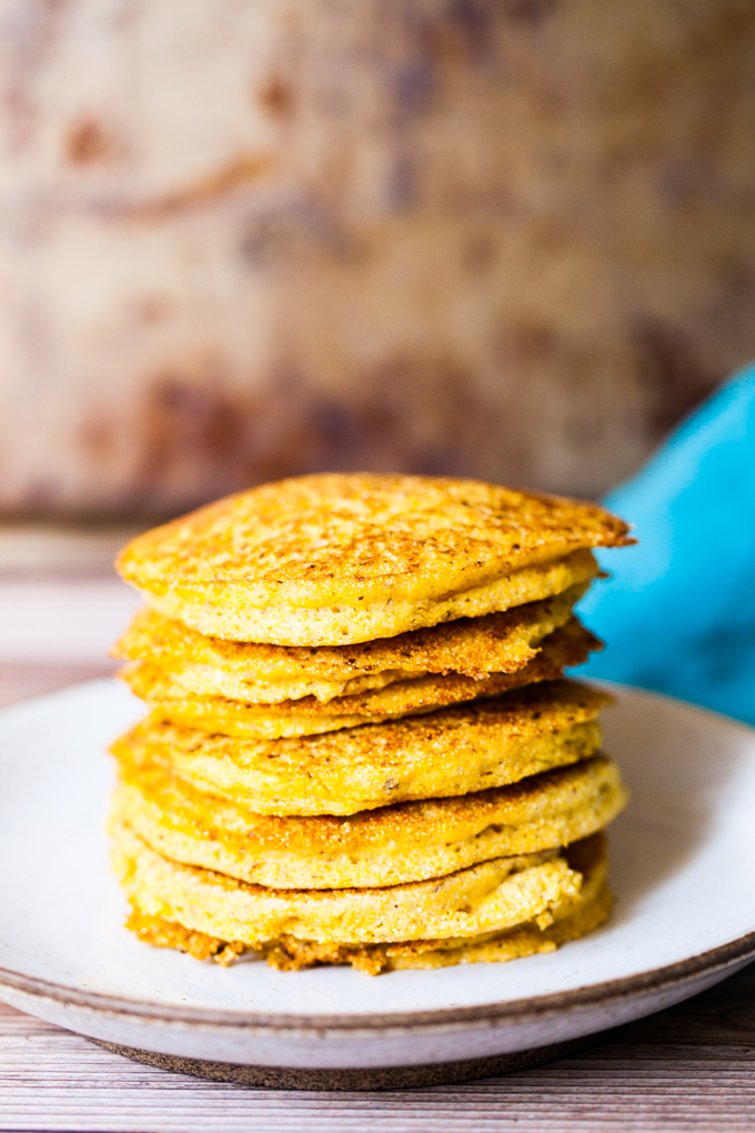 Vegan Buttermilk Cornbread Pancakes Carrots and Flowers