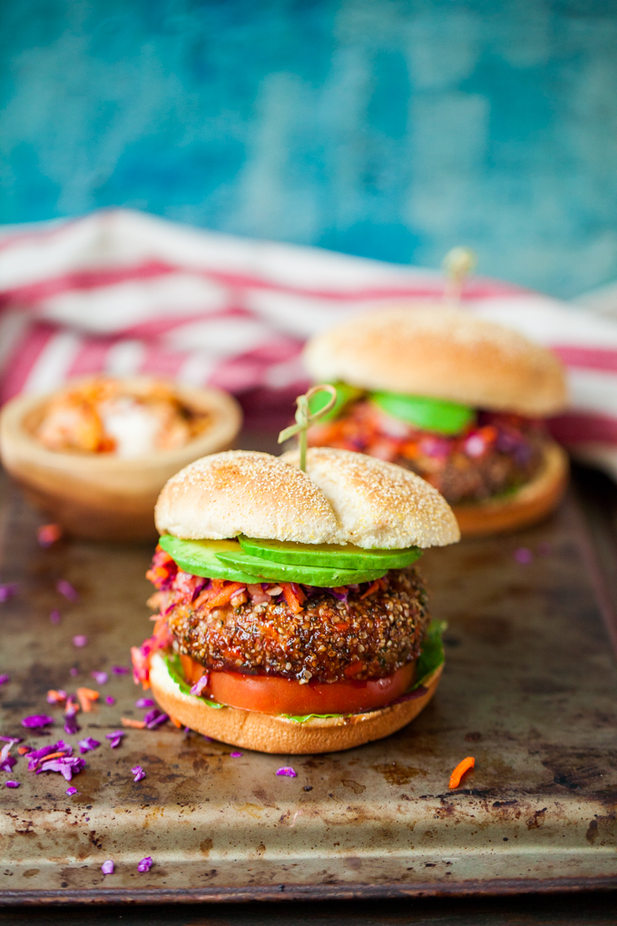 Korean BBQ Veggie Burgers (Vegan + GF) Carrots and Flowers