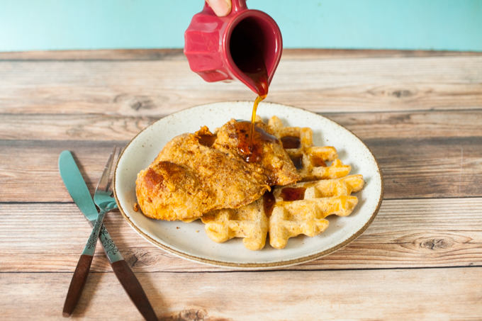 CRISPY delicious Vegan Chik'n and Waffles | Sweet and Savory, Hearty and Filling | The PERFECT Vegan Southern Brunch recipe